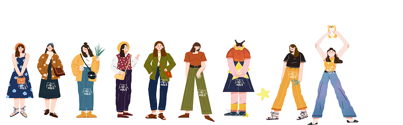 一组女孩练习（图ZMjg0ODQ0NTEy） - 创作习作 - 站酷设计师柯猪宝原创素材 - 站酷ZCOOL