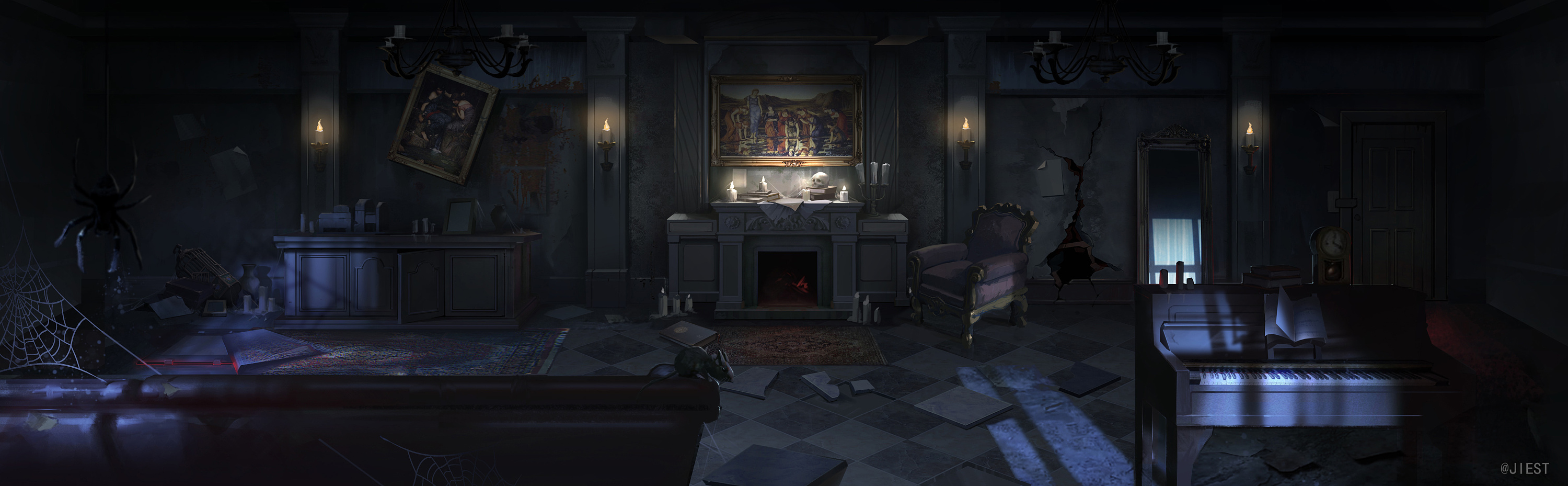 第五人格的部分场景概念图