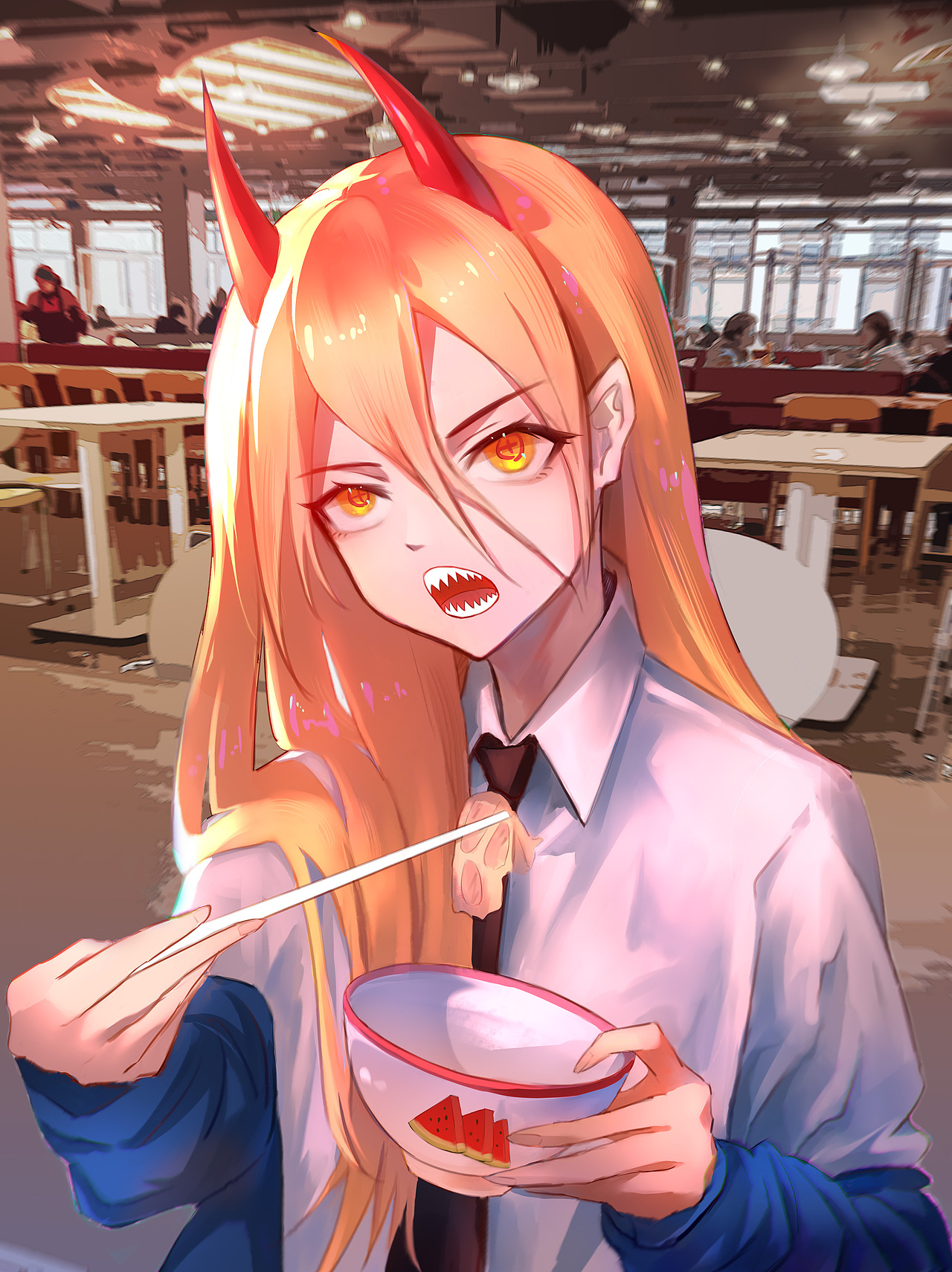 电锯人帕瓦|插画|艺术插画|离歌 - 原创作品 - 站酷 (zcool)