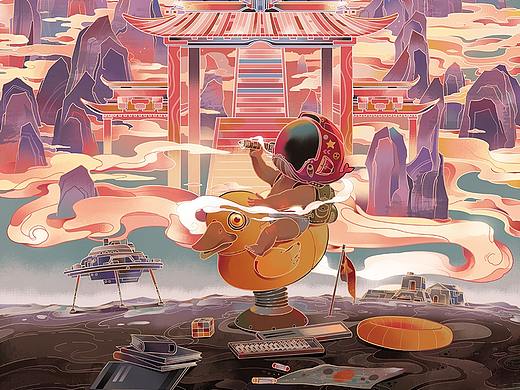 月球背面—天宫