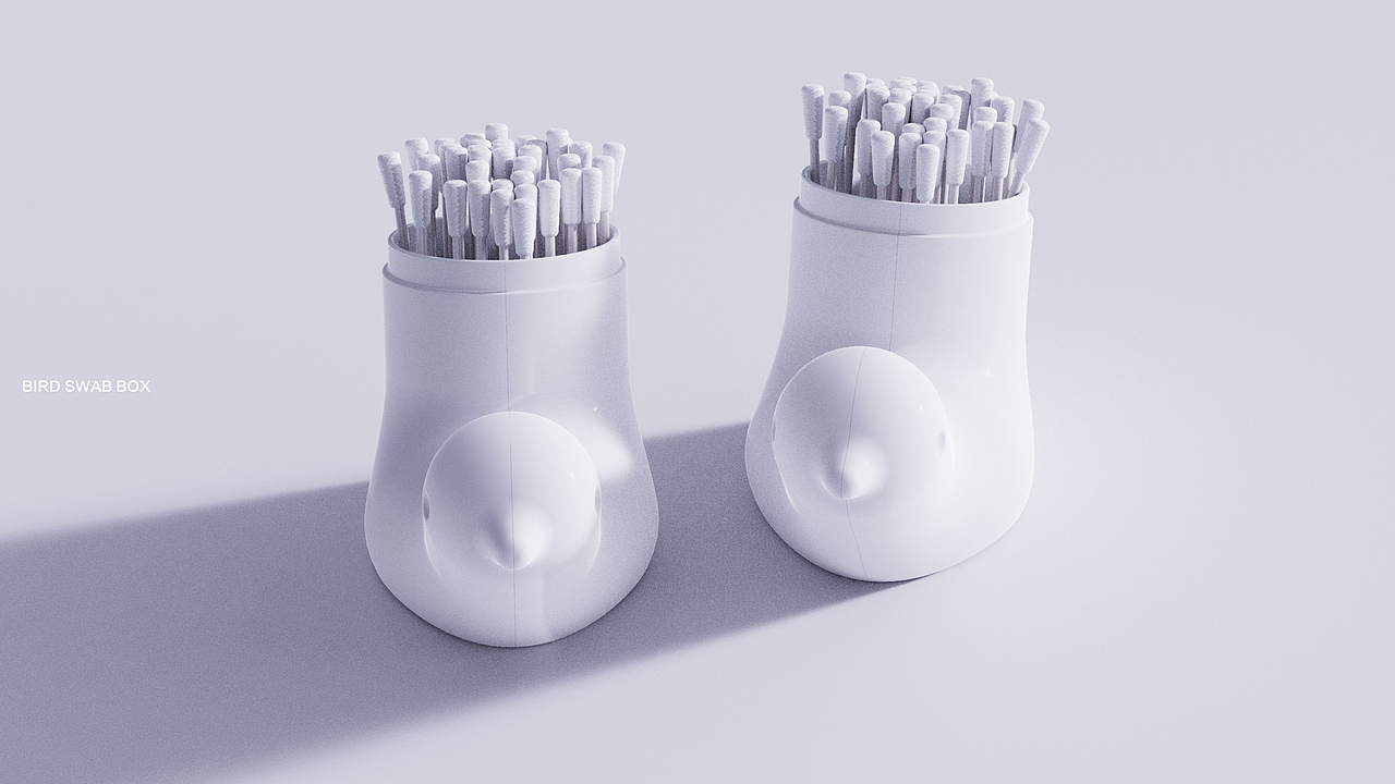 BIRD SWAB BOX 小鸟棉签盒（图ZMjY0NDQ2MDM2） - 生活用品 - 站酷设计师研物设计原创素材 - 站酷ZCOOL