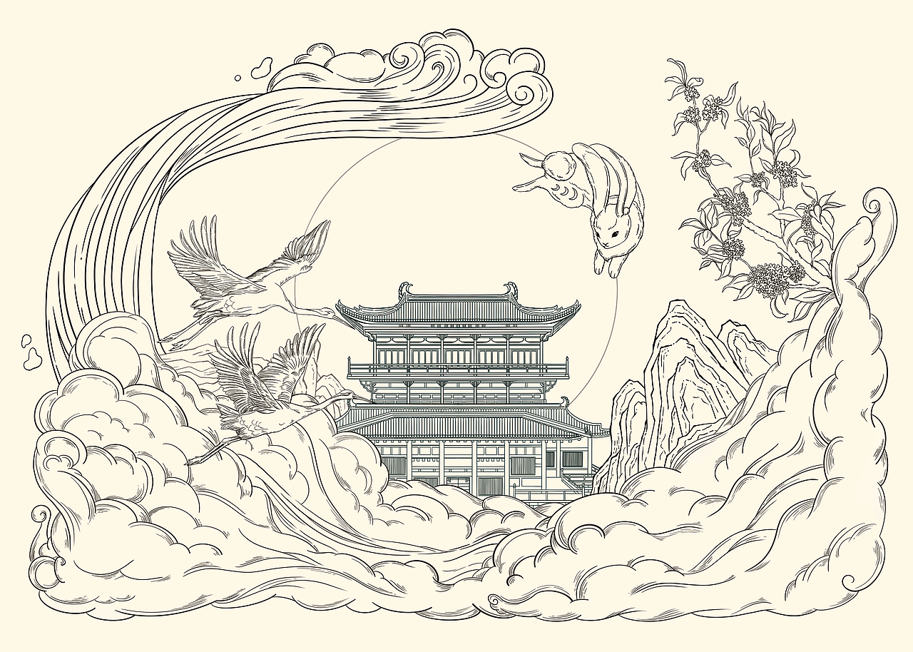 中秋月饼礼盒（图ZMjcwOTE5NTQ4） - 包装 - 站酷设计师康康ConCon原创素材 - 站酷ZCOOL