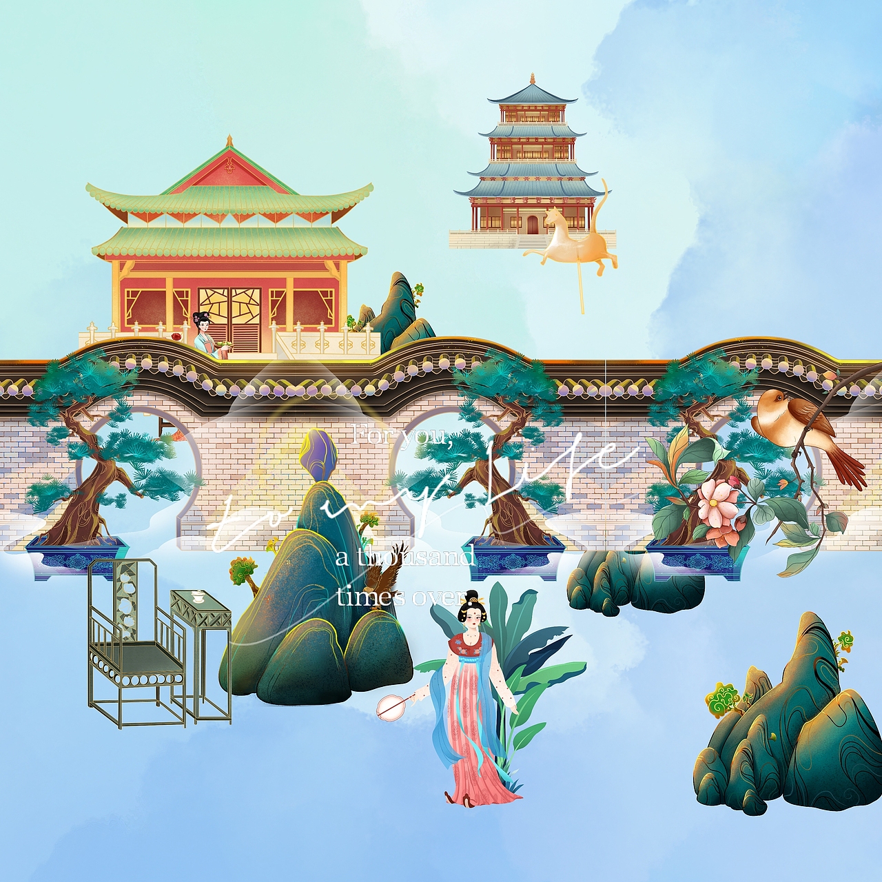 国风插画（图ZMjUzOTc2MTQ0） - 商业插画 - 站酷设计师终结者Ai原创素材 - 站酷ZCOOL
