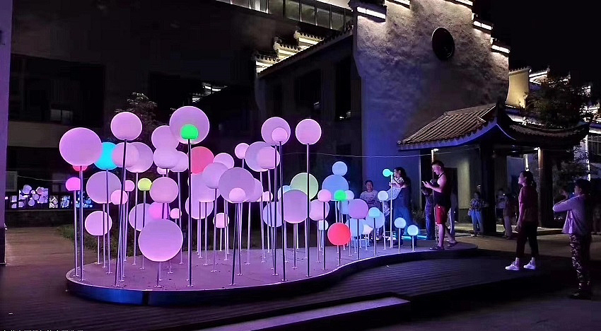 上海幕明吹气泡泡广场商超互动装置户外创意艺术道具