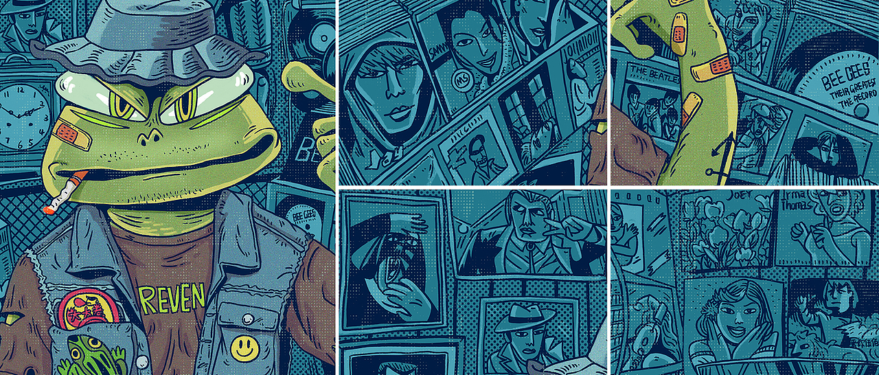 发条青蛙（图ZMTExMDI1ODA4） - 图案 - 站酷设计师胡彪原创素材 - 站酷ZCOOL