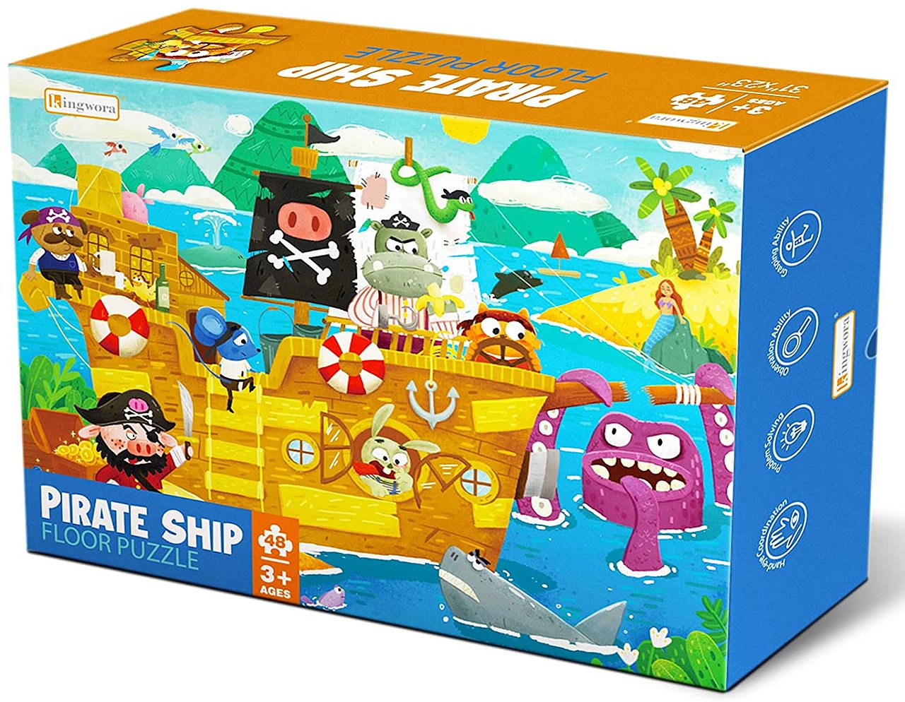 三個兒童拼圖（圖ZMjYzODMzMzQw） - 兒童插畫 - 站酷設(shè)計師阿蛋的成長記錄原創(chuàng)素材 - 站酷ZCOOL