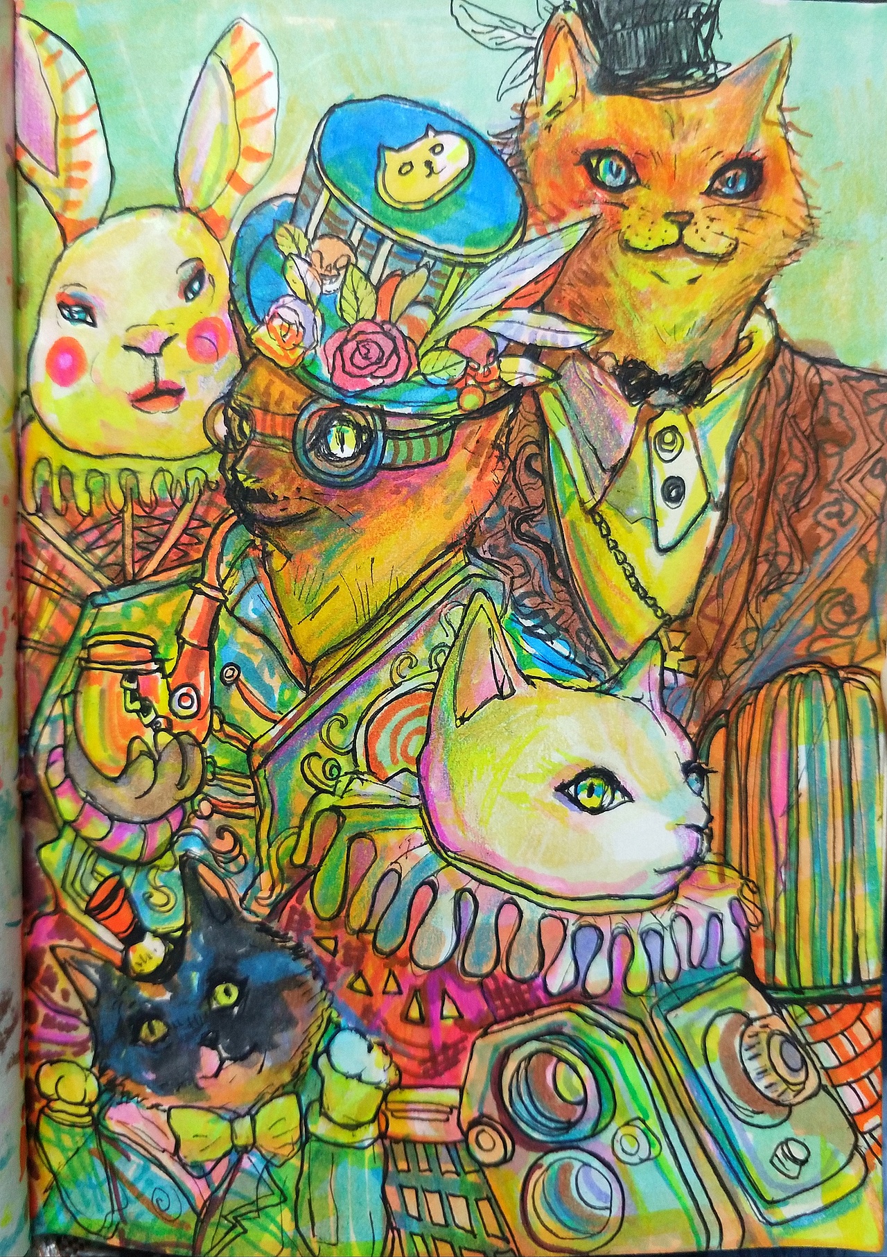 动物世界（图ZMjQ2NzI1NzQ0） - 新锐潮流插画 - 站酷设计师你单身原创素材 - 站酷ZCOOL