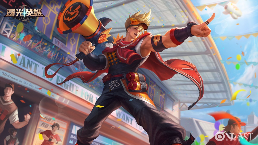 游戏角色场景插画