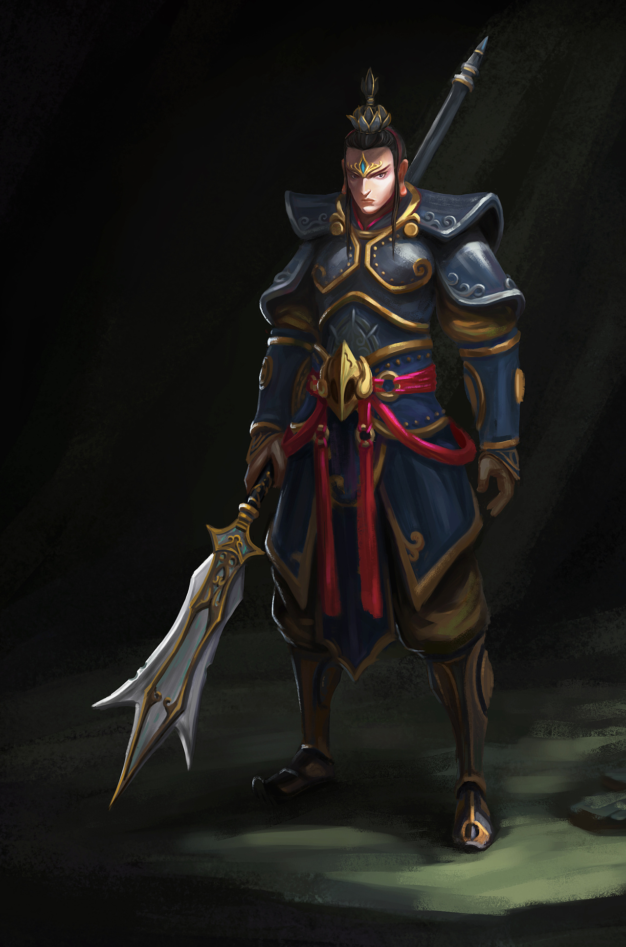 袁非易—角色原画《二郎神》