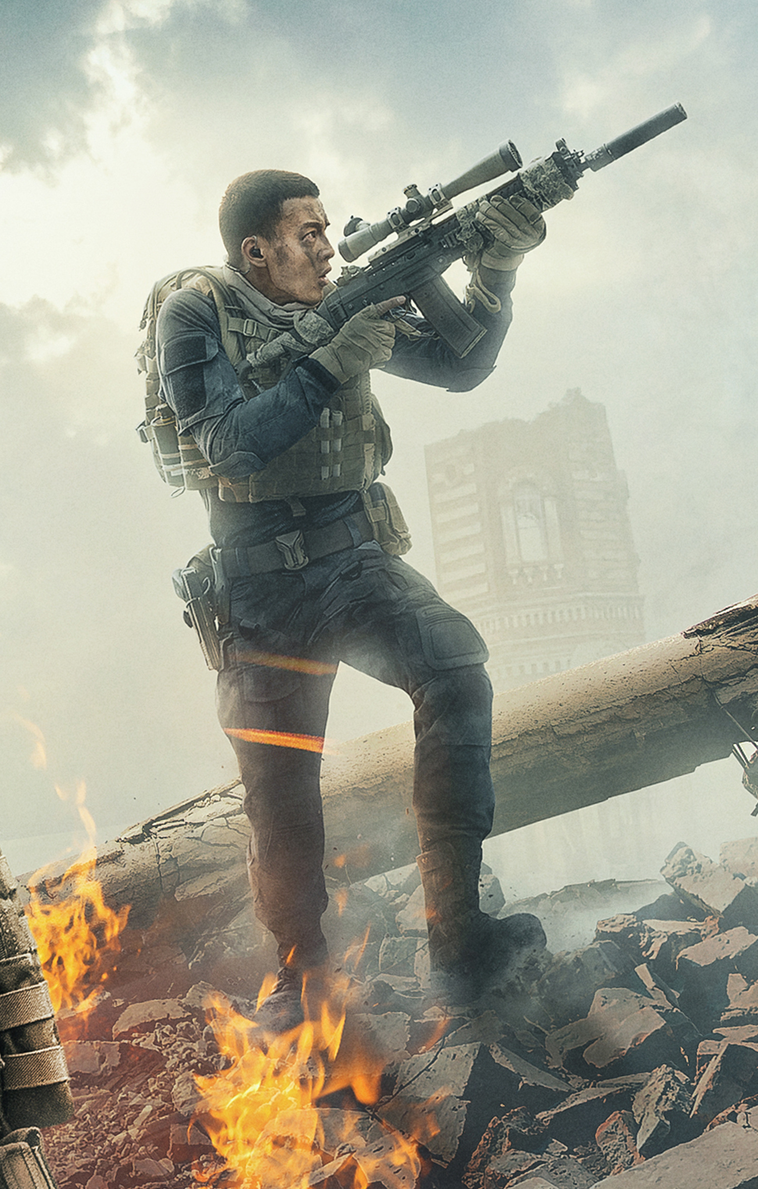 《红海行动》蛟龙突击队战斗版海报