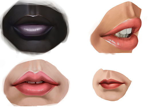 嘴巴👄练习（个人主页-ZNTcxODk2NjA=） - 游戏原画 - 站酷设计师方便面哈原创素材 - 站酷ZCOOL