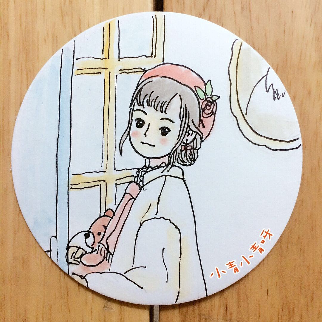 手绘小杯垫（图ZMTI3OTM0NTY0） - 绘画 - 站酷设计师小青小青呀原创素材 - 站酷ZCOOL