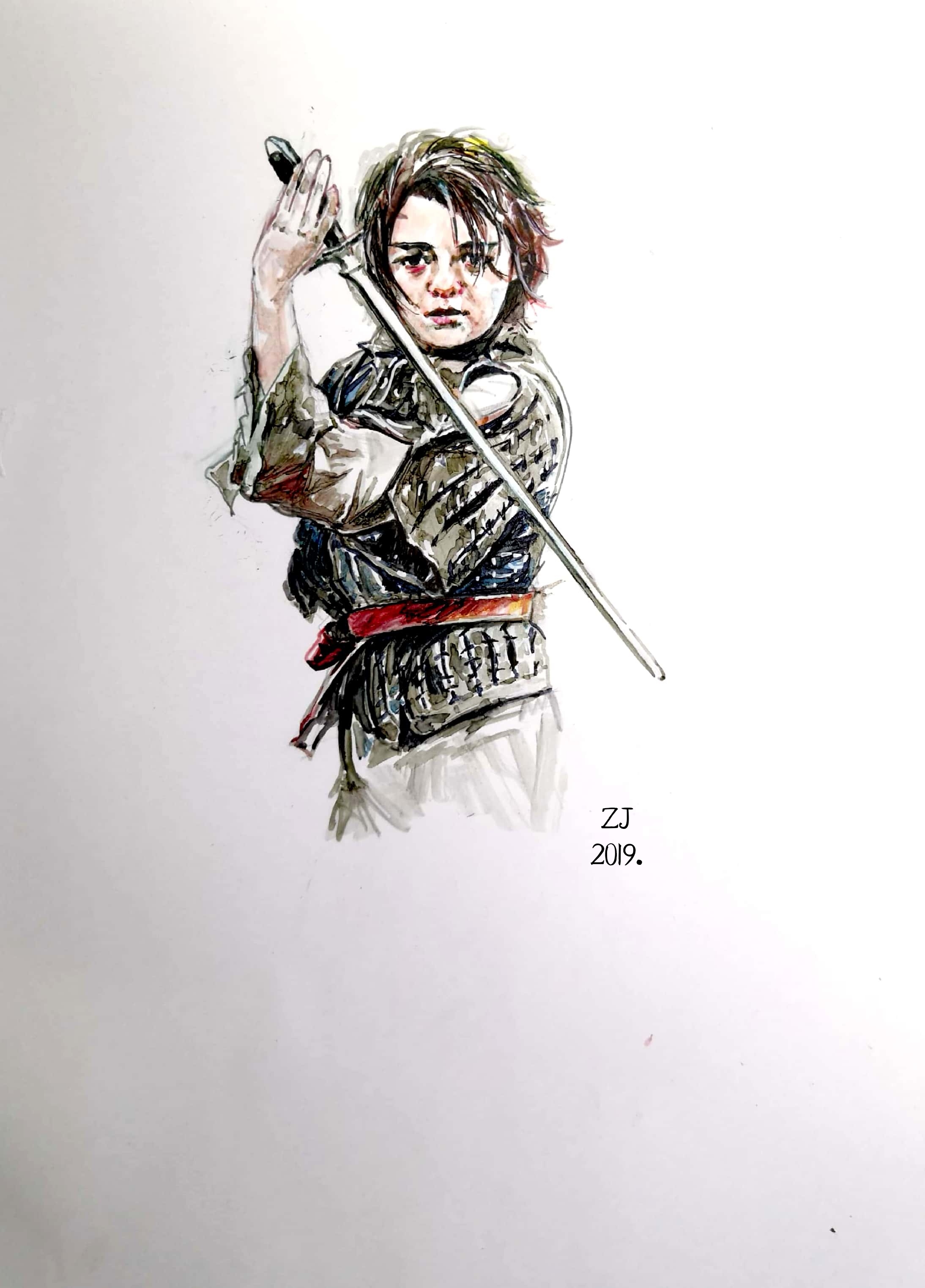 马克笔手绘‖原创 权游-二丫