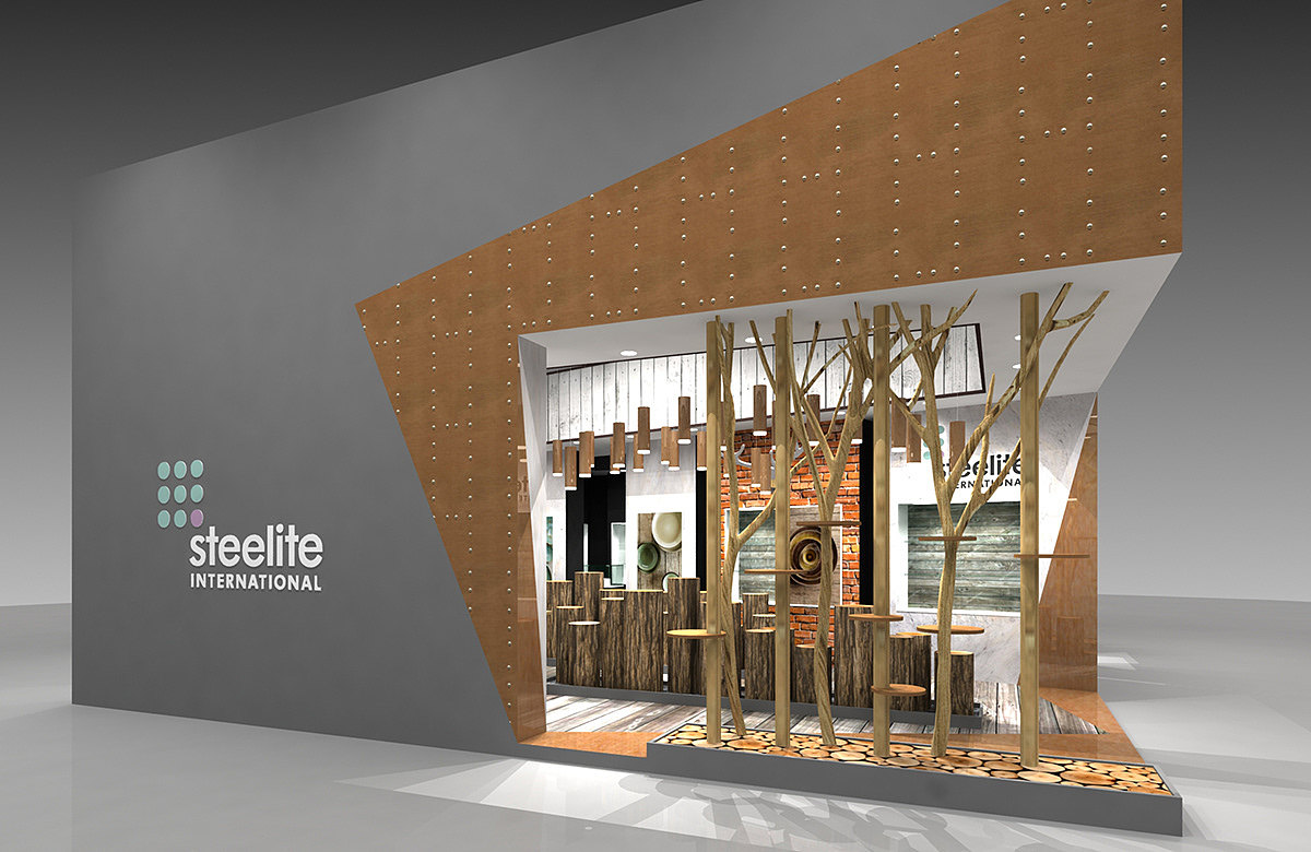 展台展会展位展点展览3D效果图活动布置装饰展馆展厅