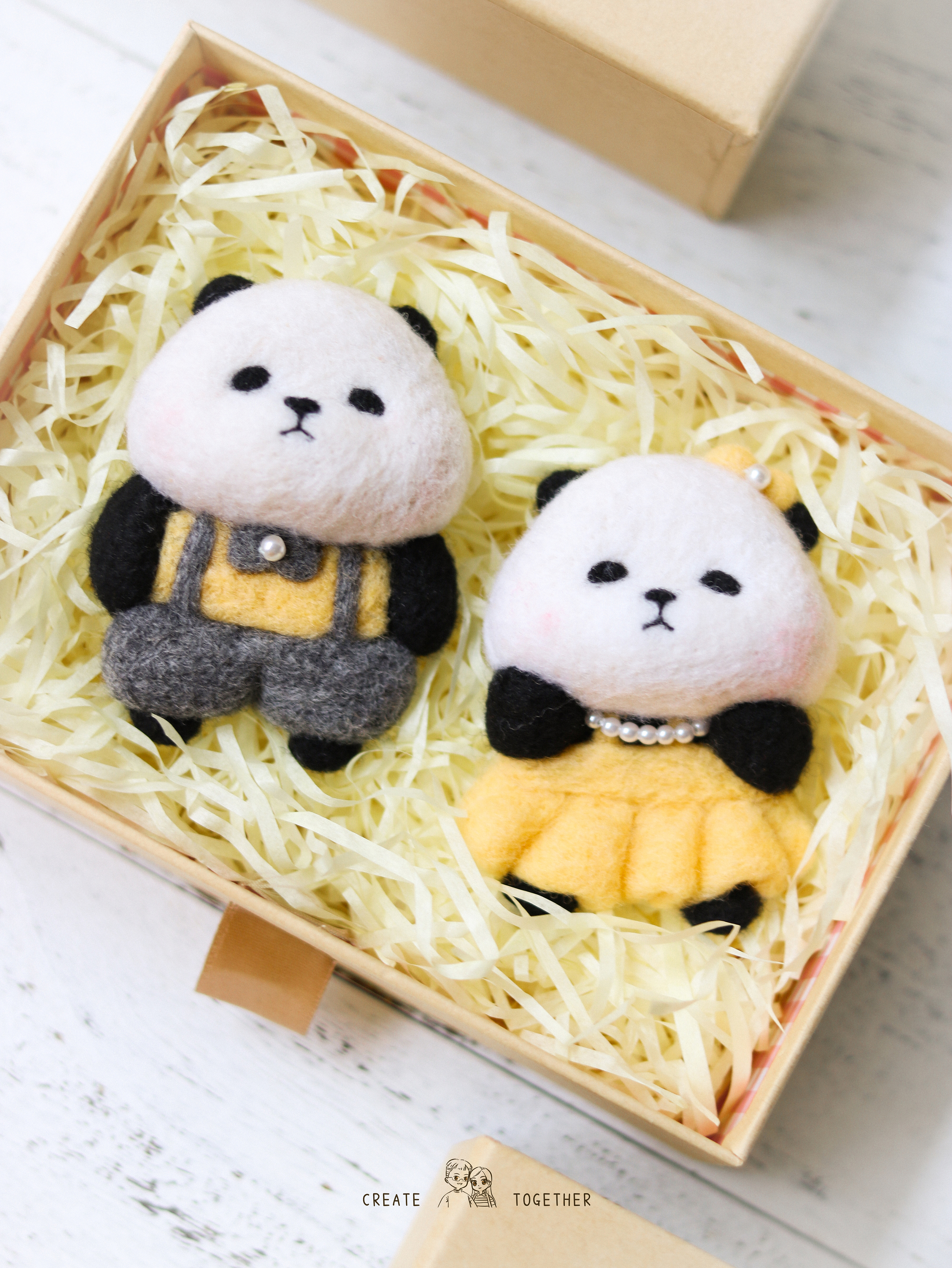 和旎一起手创 | 羊毛毡 萌宝熊猫