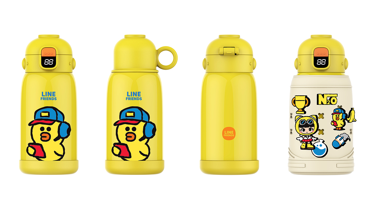 汉仑设计Hoowdesign×line friends水杯设计