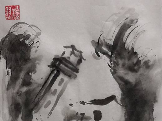 怀羽黄仍彬 水墨画 山水画 中国画 大写意画现代水墨画