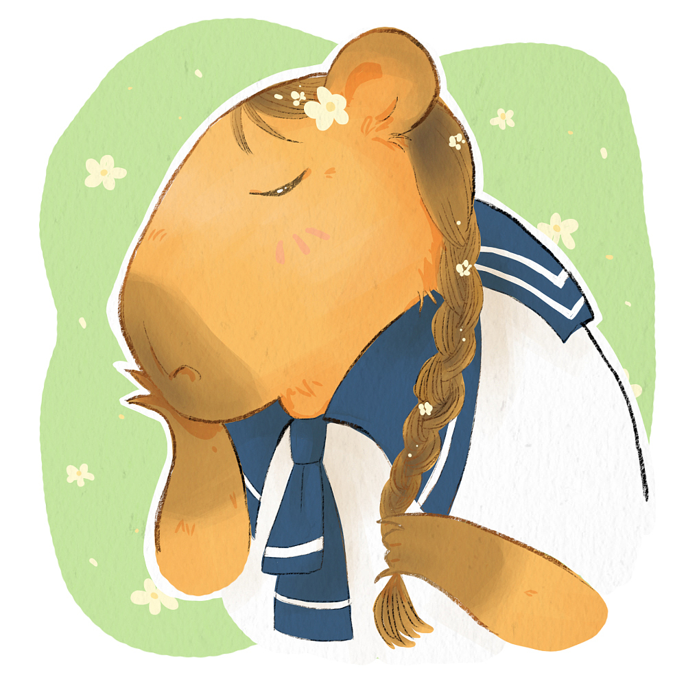 关于水豚的九个头像