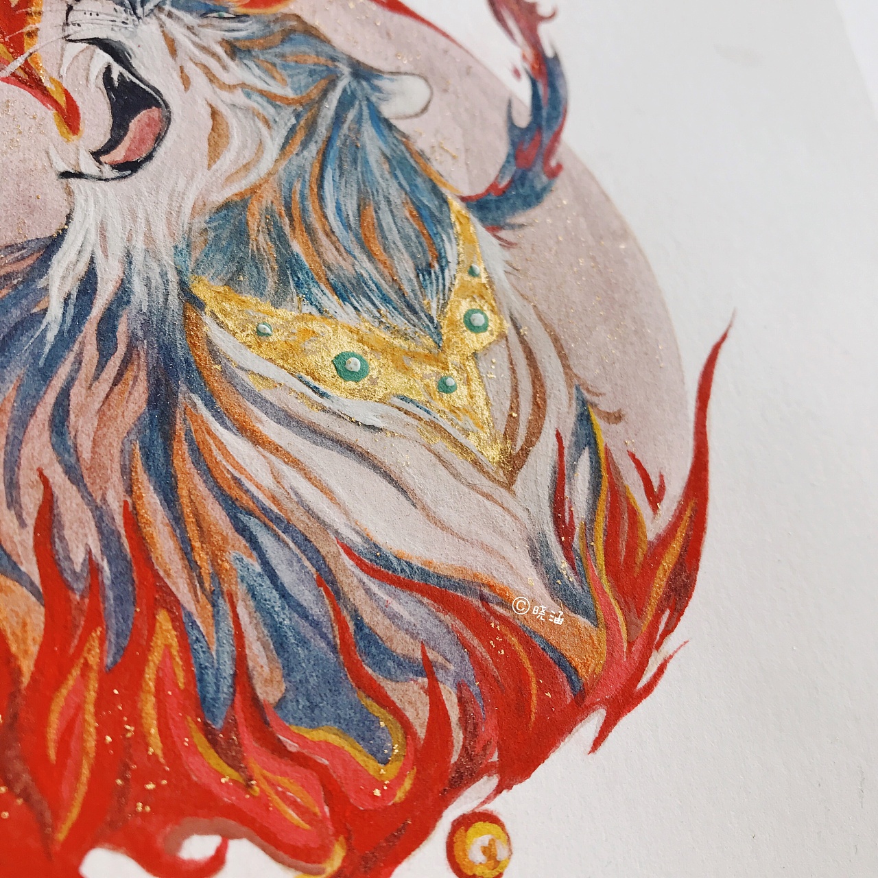 二十八星宿【尾火虎】 ·|插画|艺术插画|leah晓涵 - 原创作品 - 站酷