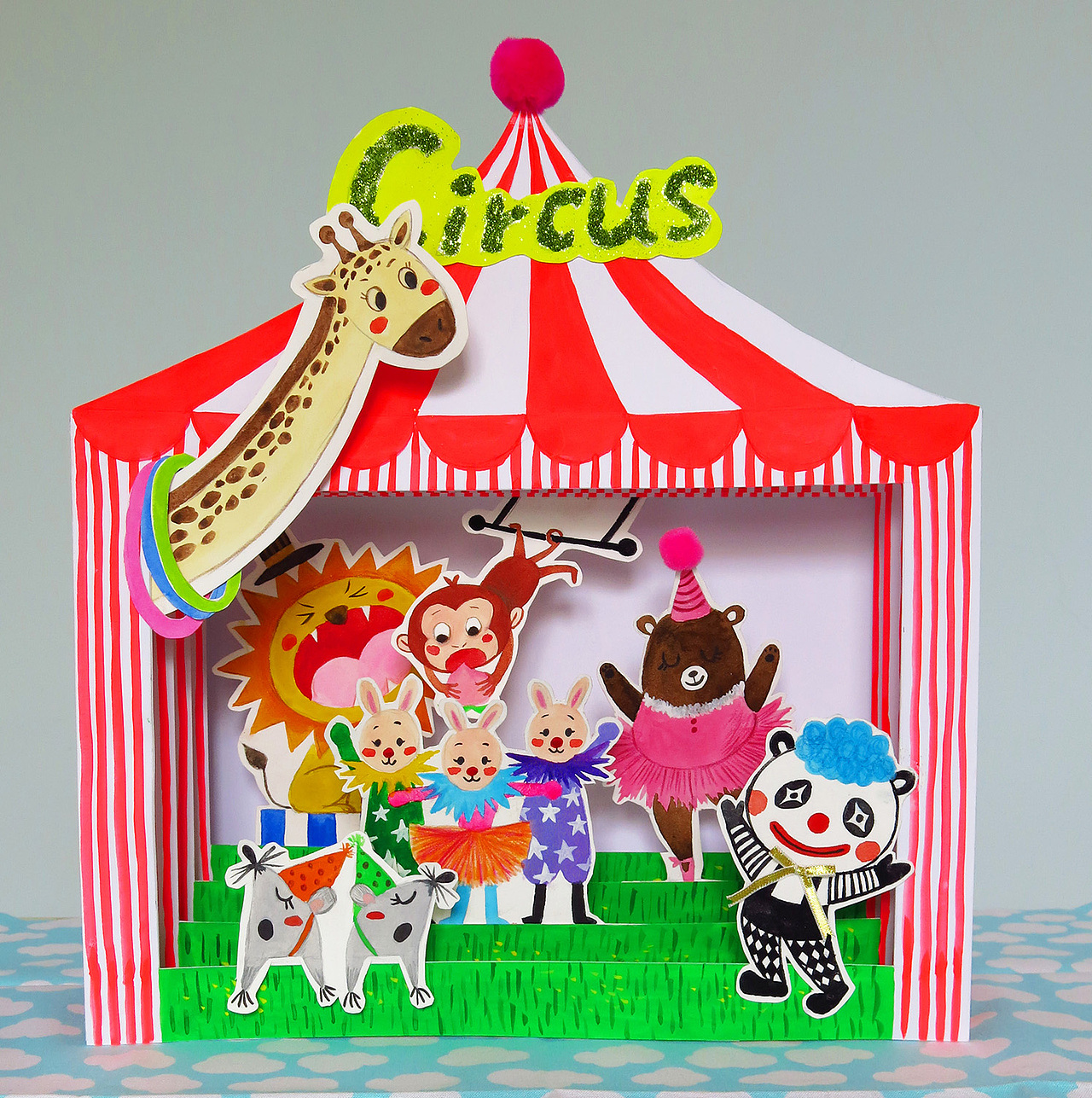 马戏团隧道书（图ZMTE0OTg1OTgw） - 儿童插画 - 站酷设计师格林橙原创素材 - 站酷ZCOOL