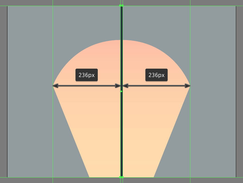 接下来,我们开始添加有助于构建透视效果的地板线,使用8 x 600 px矩形