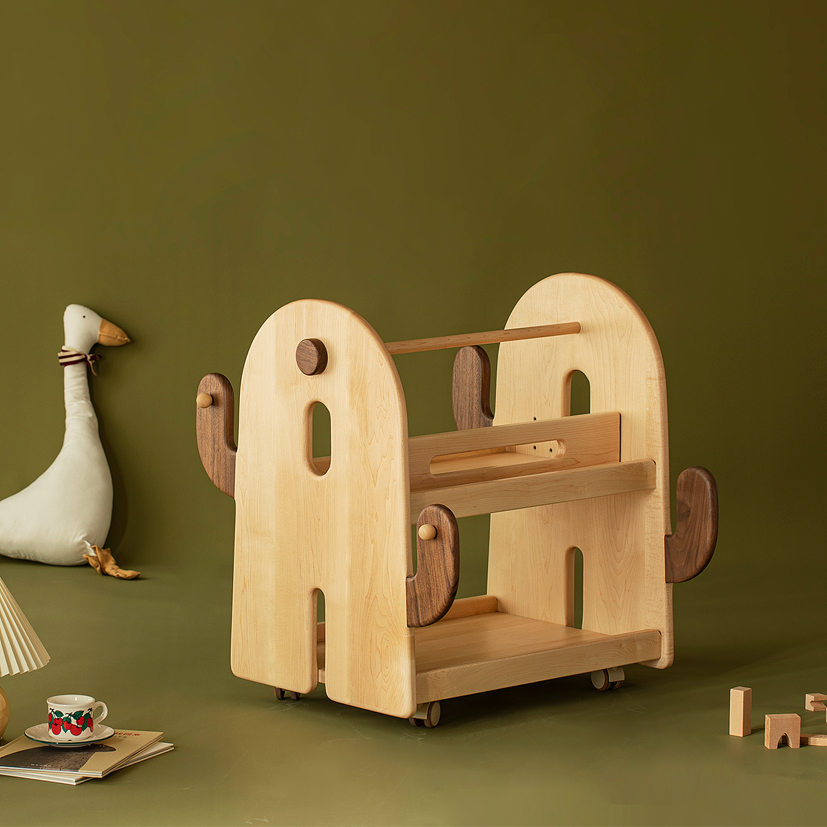 仙人掌绘本架——让收纳与学习变得有趣（图ZMjk0OTMxNjQ0） - 生活用品 - 站酷设计师家具设计师Dante原创素材 - 站酷ZCOOL