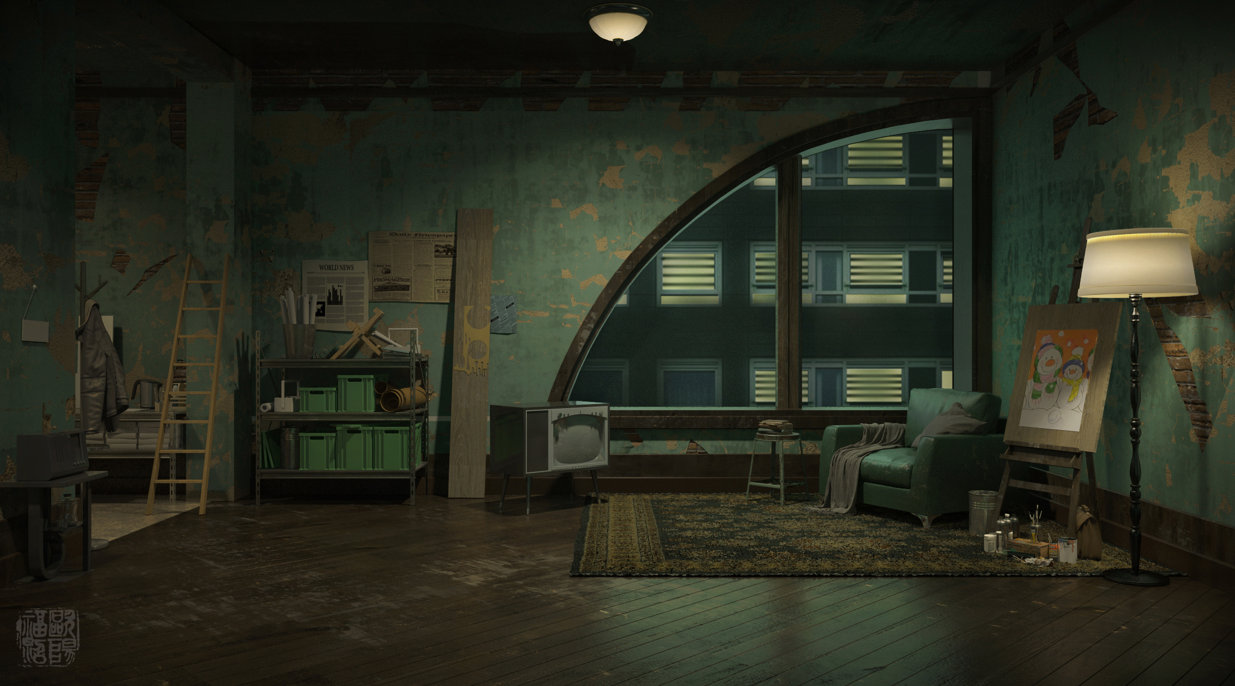 个人的室内cg静帧作品练习