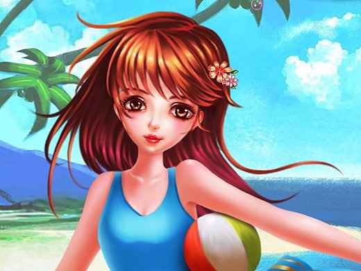 沙滩女孩游戏界面