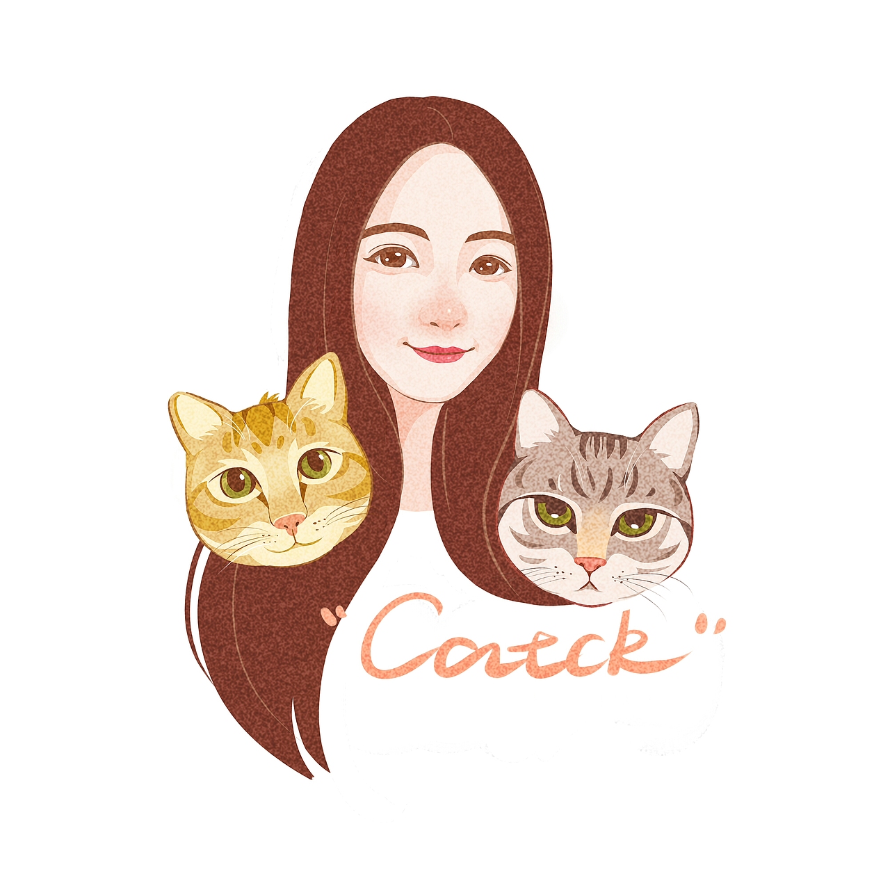 森系写实头像插画合辑