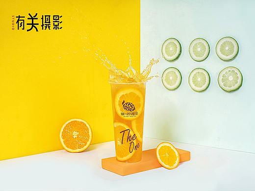 有关摄影&啊一柠檬茶-饮品摄影