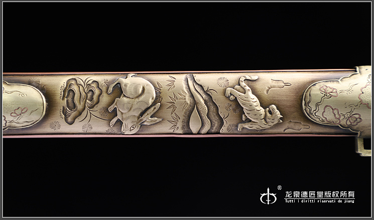 龙泉刀剑-全铜十二生肖剑-典雅版(DJ-2760)