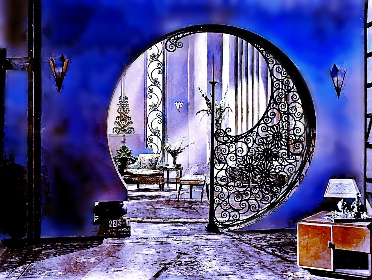 疯狂的快乐电影室内布景