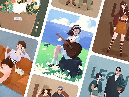 最近的一些插画人物练习