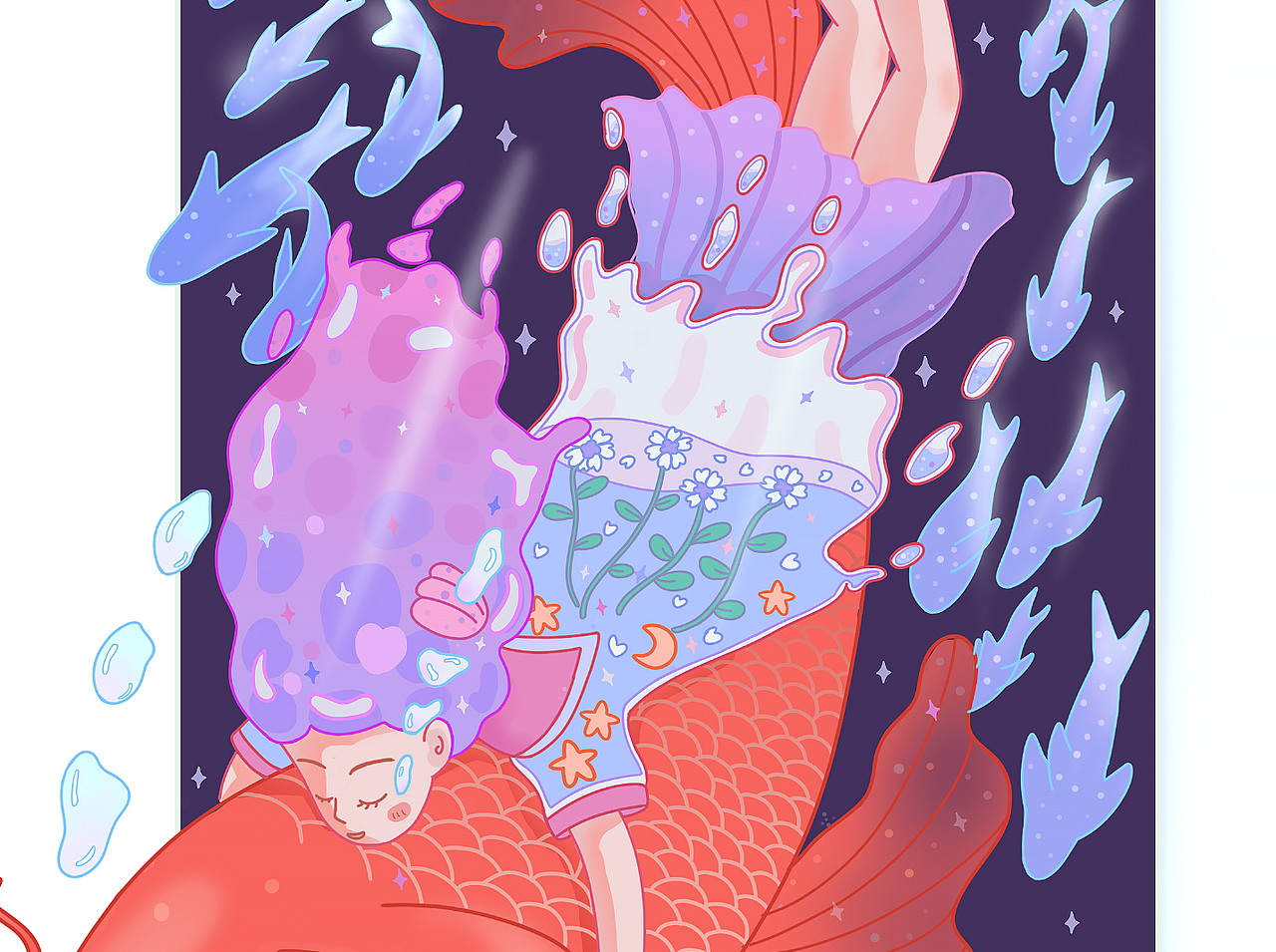 生日快乐曾小魚（图ZMjA1MTU1OTY4） - 商业插画 - 站酷设计师绘画的小熊艾尼原创素材 - 站酷ZCOOL