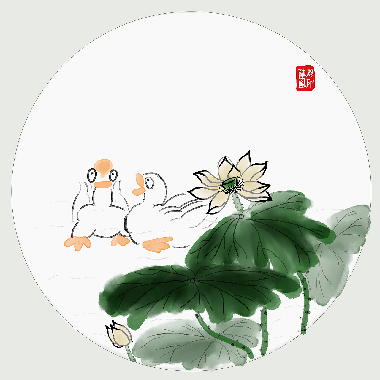 国画风～|插画|儿童插画|有点君插画 - 原创作品 - 站酷 (zcool)
