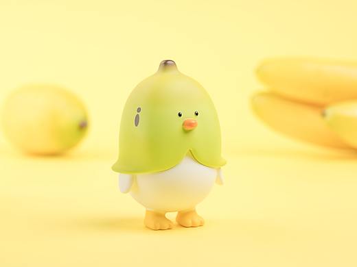 GUGU DUCK蕉绿鸭-轻微蕉绿款手办 拍摄