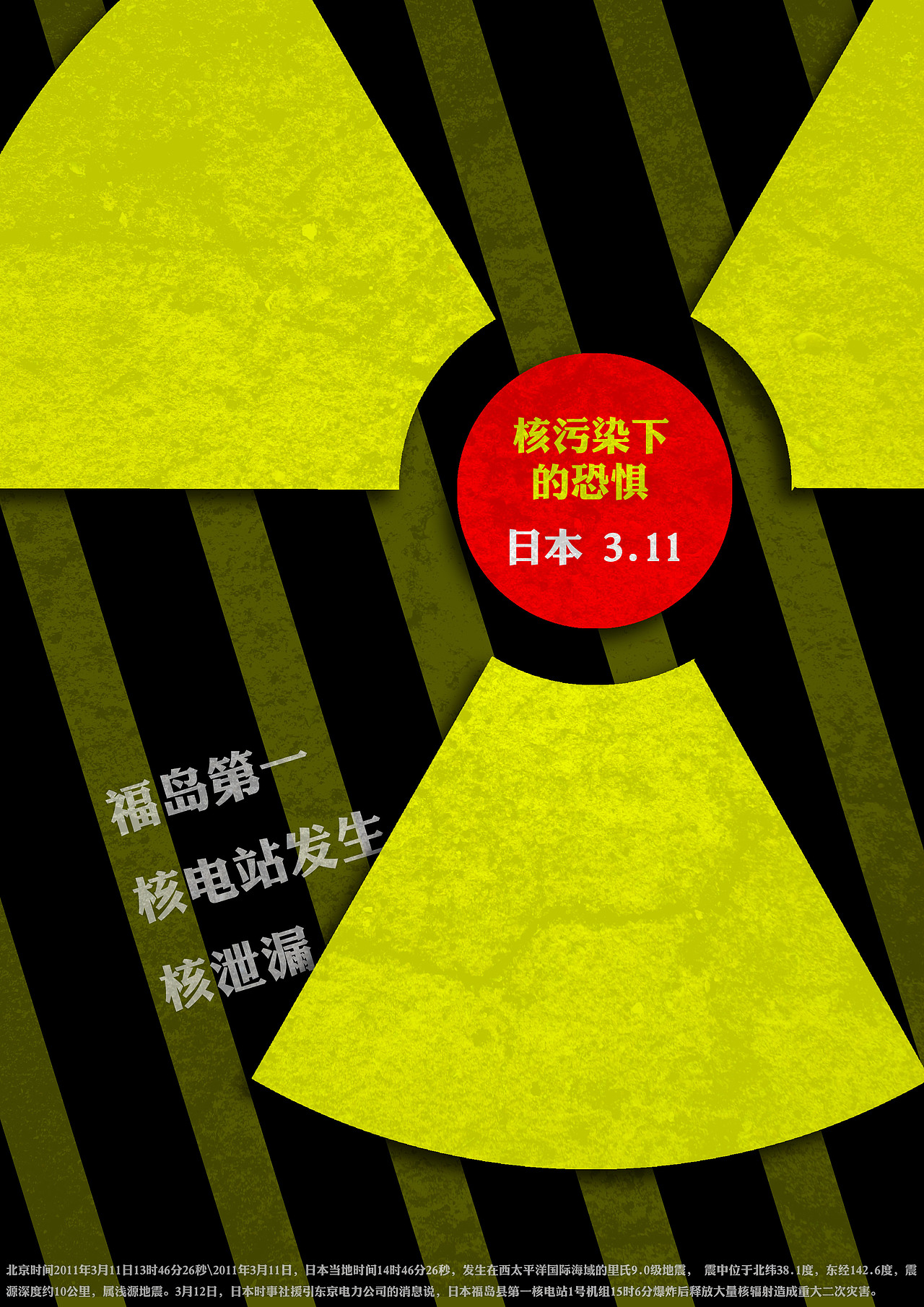 日本3.11核辐射海报