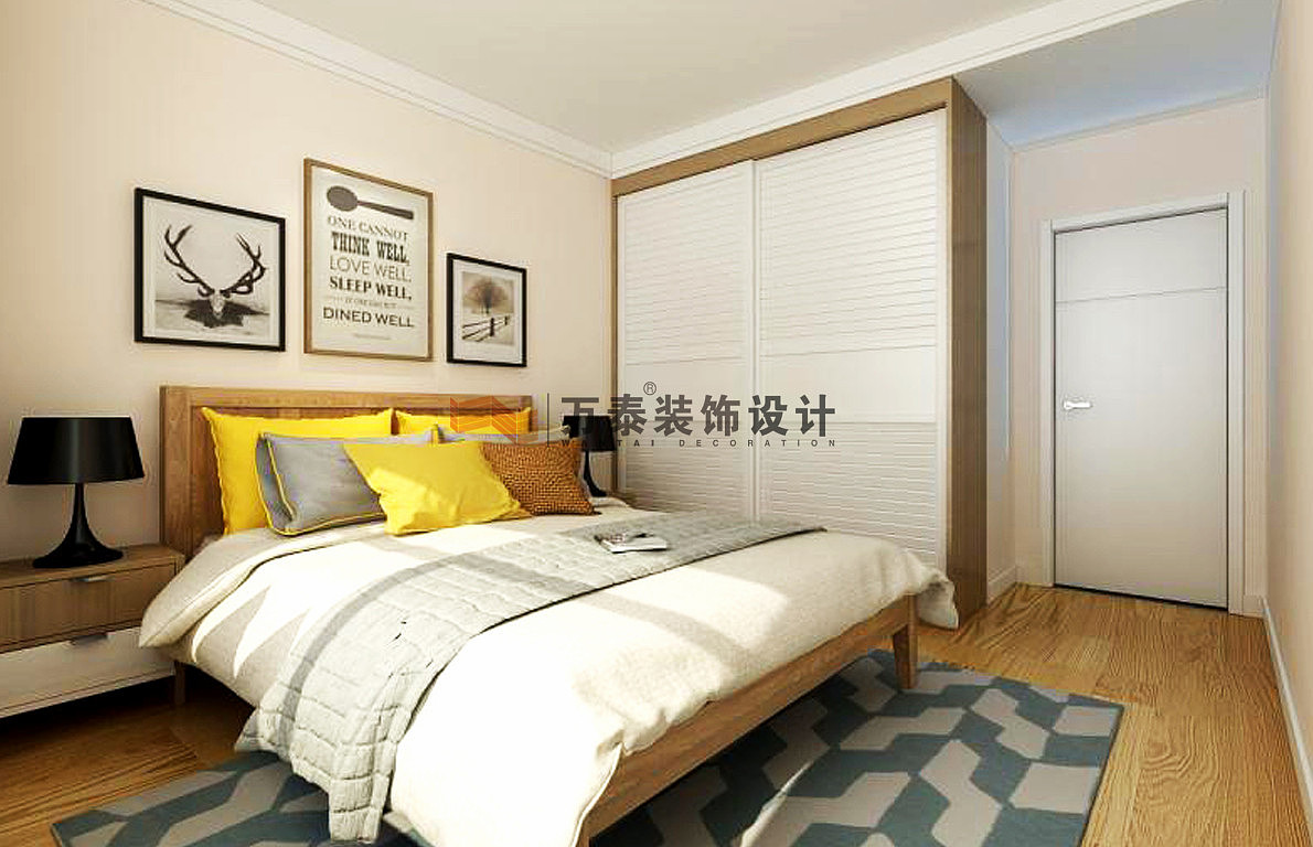 90平米的居室,物尽其用。深受客户的喜爱