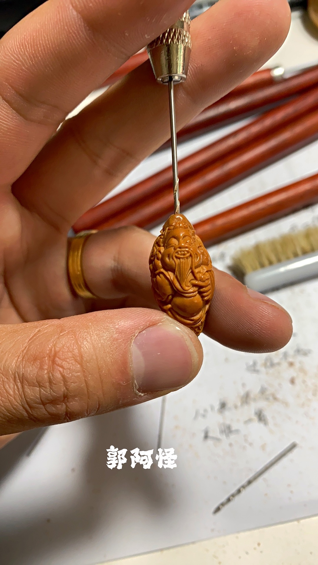 核雕—荷叶小财神（图ZMzA1MTgyNDIw） - 工艺品设计 - 站酷设计师郭阿怪原创素材 - 站酷ZCOOL