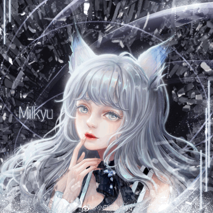 银发碧眼小狐狸