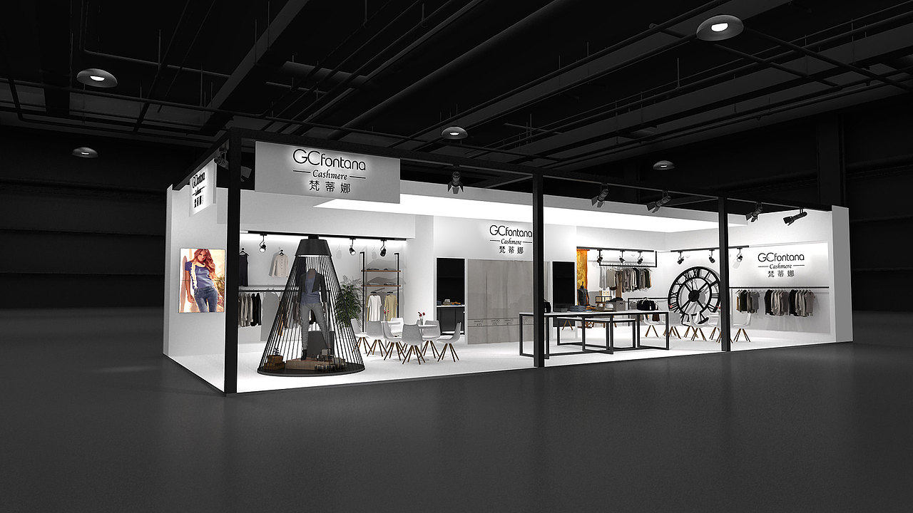服装展位效果图
