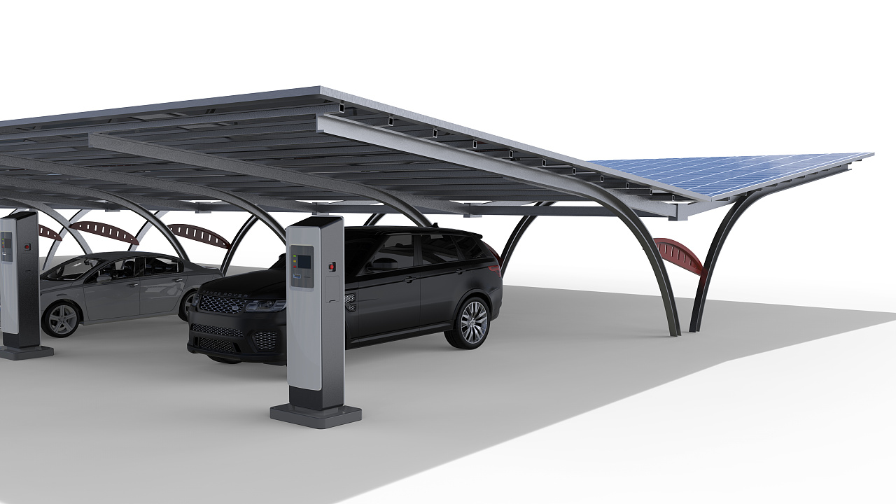 光伏建筑一体化-光伏车棚与厂房|工业/产品|工业用品/机械|南国熊孩子