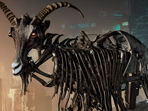 #AI创作实验室#山羊骷髅