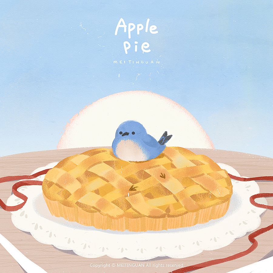 尝一口（图ZMTc1MjkzNzA4） - 商业插画 - 站酷设计师MEITINGUAN原创素材 - 站酷ZCOOL