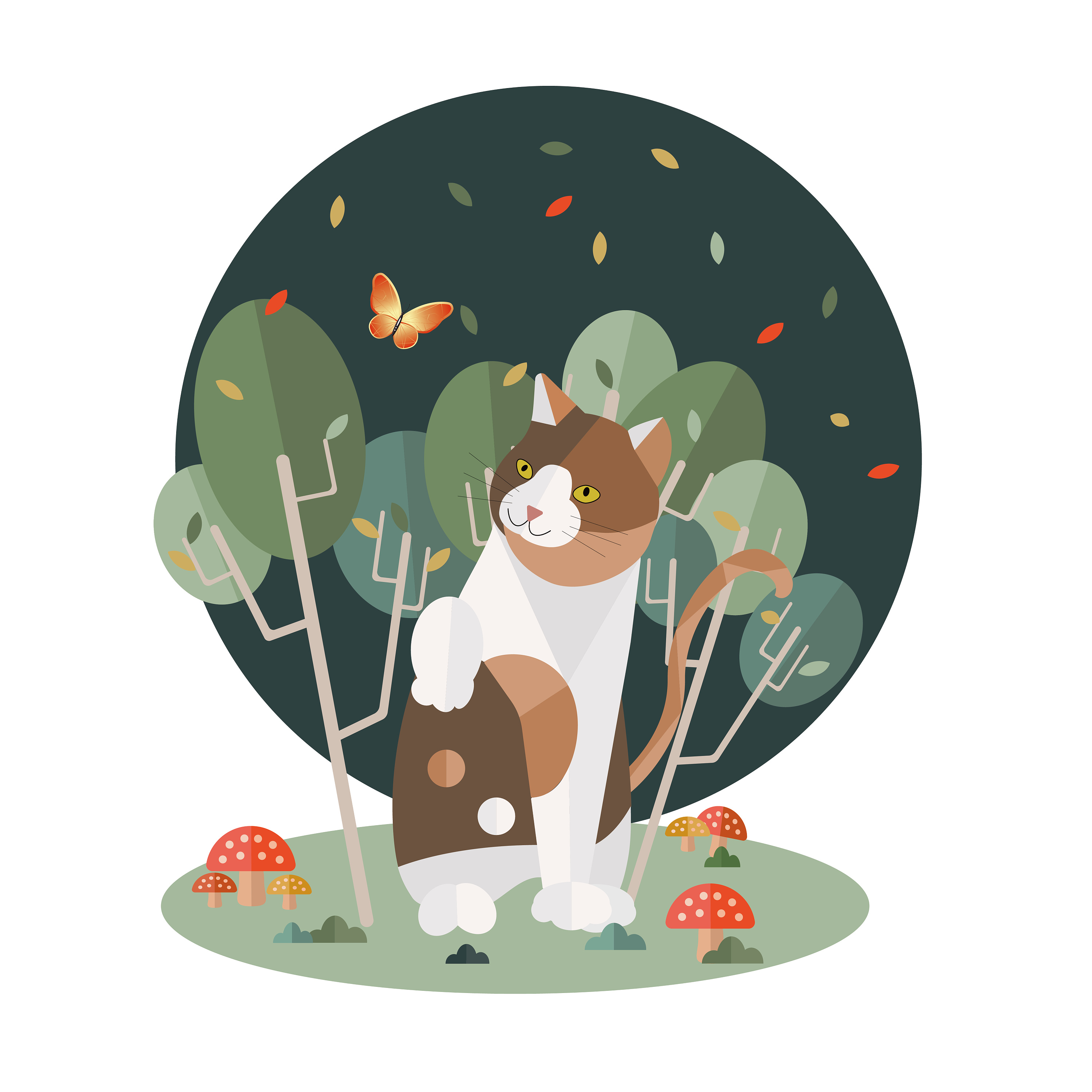 猫咪|插画|商业插画|神经饼zyl - 原创作品 - 站酷 (zcool)