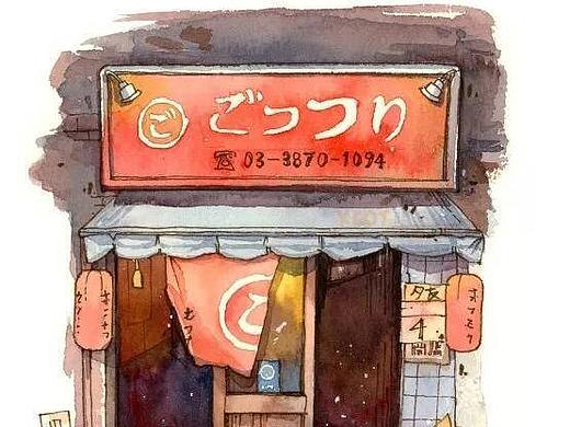 日本街景速写
