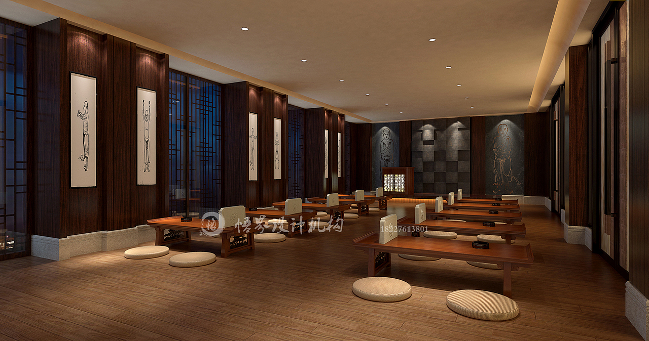 禅茶空间设计,禅意空间设计,茶楼设计,国学空间设计