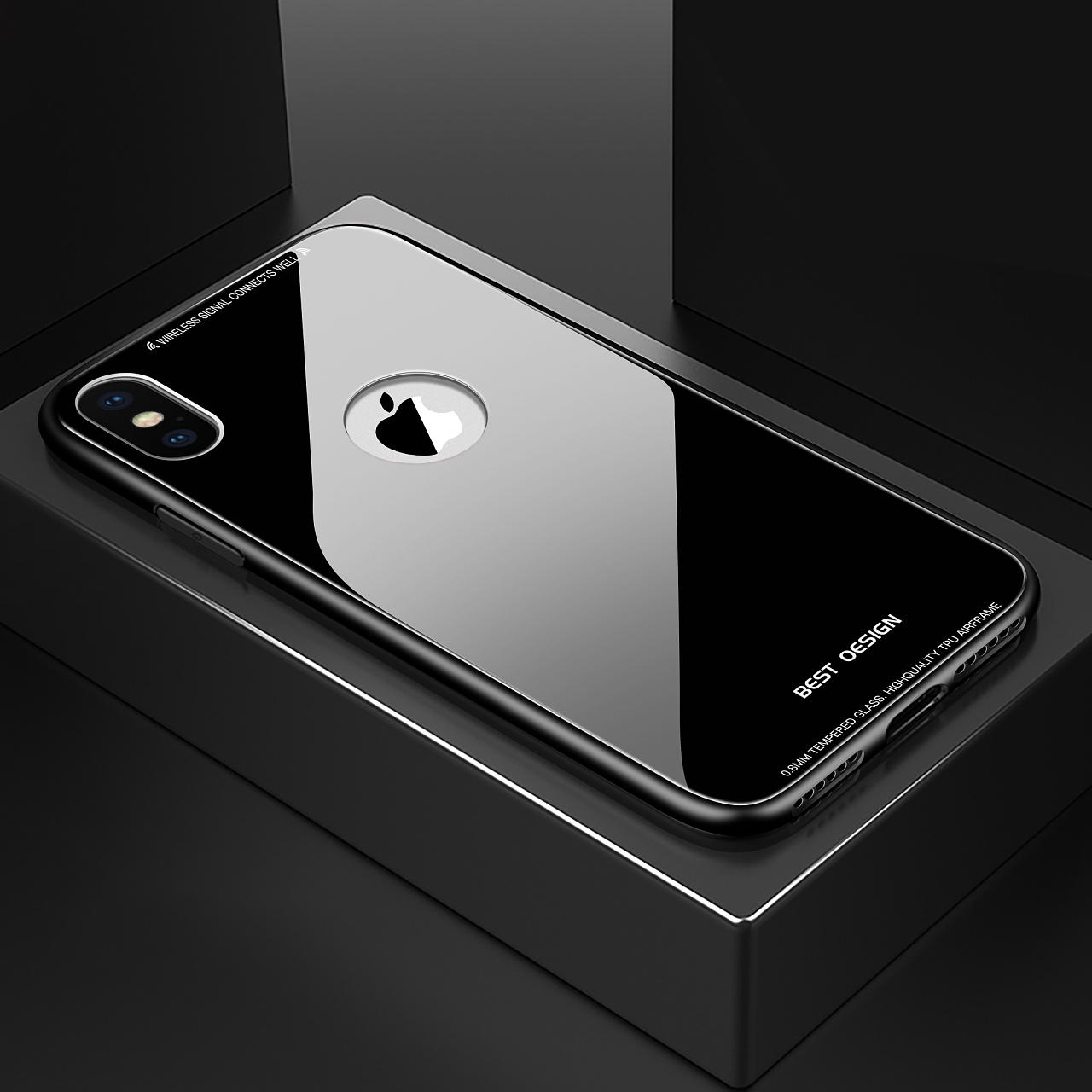 3c数码玻璃手机壳精修