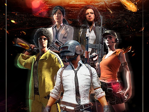 绝地求生派对 pubg 夜店海报 主题海报