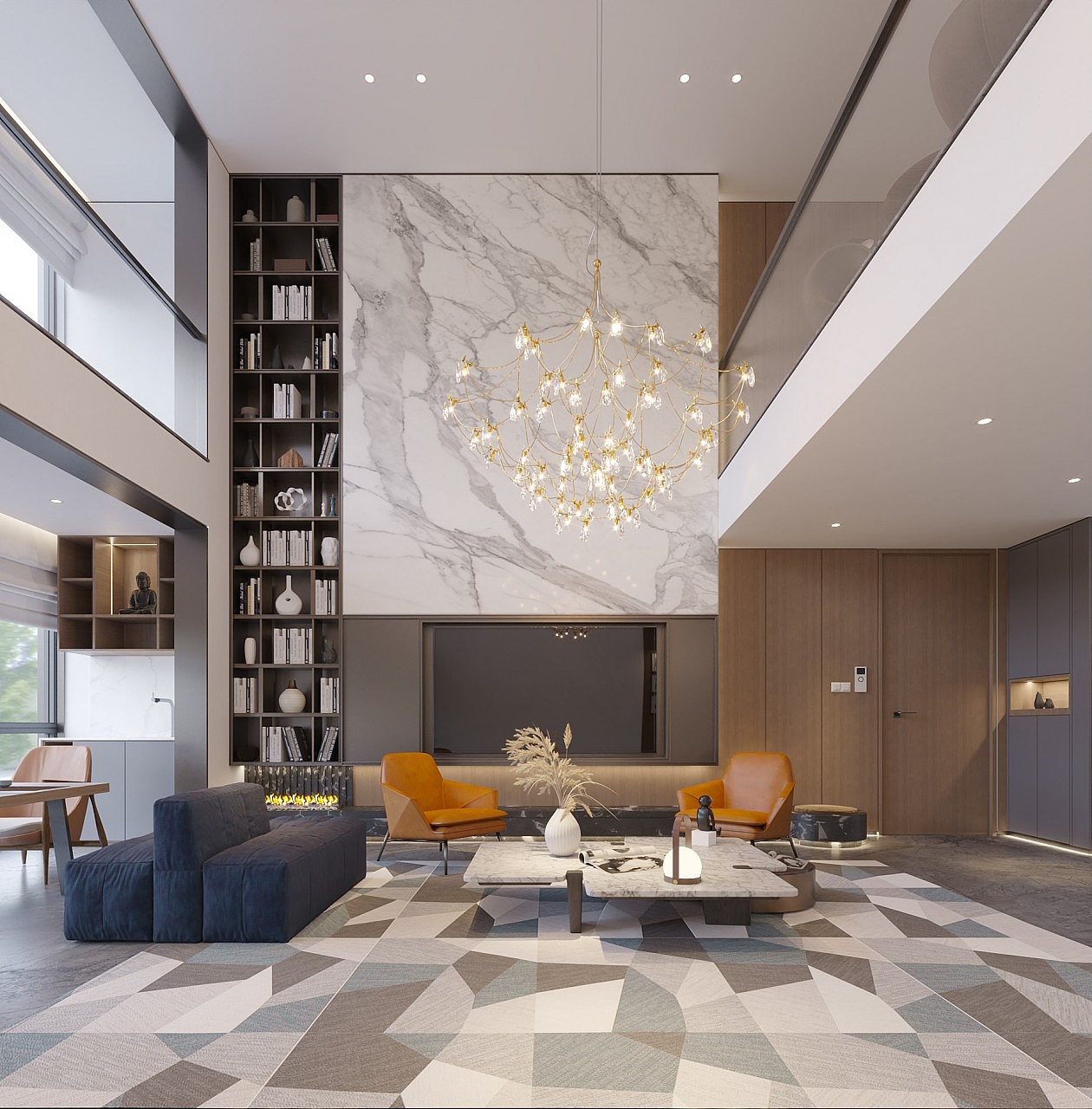 蓝色与黄色 打造温馨与时尚的共鸣